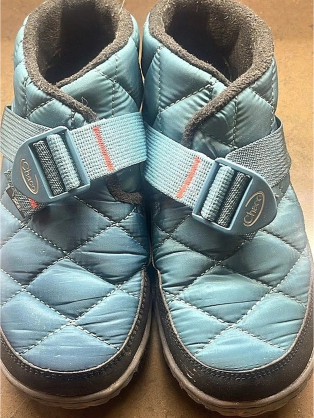 Chaco Chillos ramble puff Clog Quilted Blue Clogs US 7.5 like new